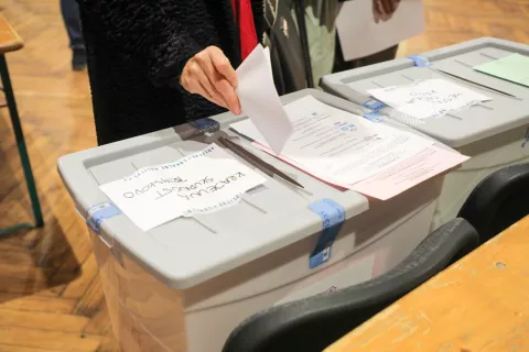 lokalne volitve Kranj Primskovo november 2022 / Foto: Tina Dokl