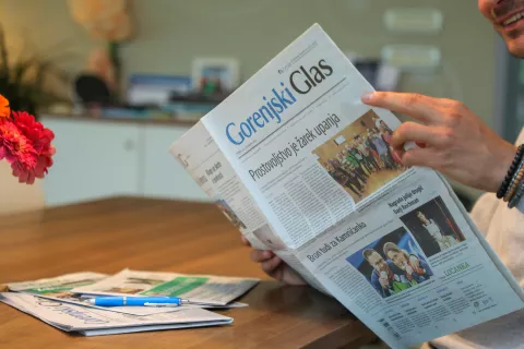 trženje Gorenjski glas / Foto: Tina Dokl