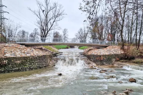 Brv čez razbremenilnik Pšata / Foto: Občina Domžale