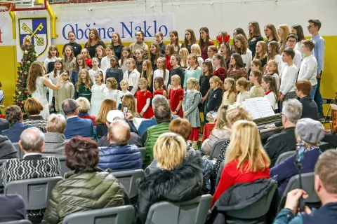 Nastopajoči so s skrbno izbranim repertoarjem obogatili praznovanje. / Foto: Tina Dokl