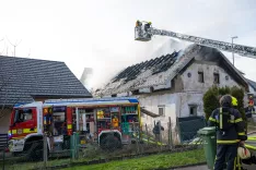 Požar v stanovanjski hiši v naselju Javornik / Foto: Primož Pičulin