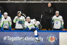 Hokejsko svetovno prvenstvo IIHF Bled divizija I-A do 20 let.Tekma 3 - Slovenija - Norveška. SLO - NOR / Foto: Nik Bertoncelj