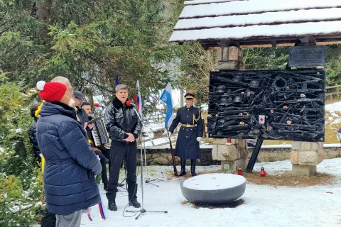 Slavnostni govornik, minister za obrambo Borut Sajovic / Foto: Marjana Ahačič