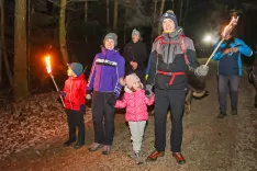 Družina Dolinar iz Horjula, z leve Tibor, Eva, Zarja in Andrej / Foto: Tina Dokl