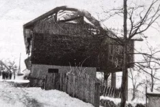 Pogoreli mladinski dom februarja 1961 / Foto: Arhiv Avtorice