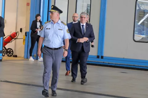 Generalni direktor policije mag. Senad Jušić je v sredo podal odstopno izjavo, ki jo je notranji minister Boštjan Poklukar sprejel. / Foto: Tina Dokl