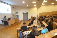 študenti novo šolsko študentsko leto predavanje predavalnica Univerza Fakulteta / Foto: Gorazd Kavčič