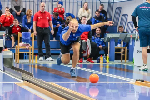 kegljanje liga prvakov Slovenija Avstrija KK Triglav Kranj na fotografiji Aleš Blaž / Foto: Tina Dokl