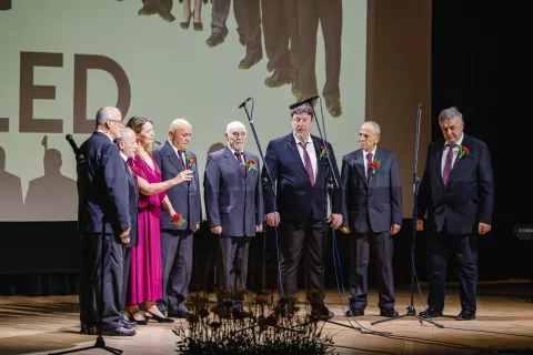 Proslava ob kulturnem prazniku Bled KUD ZasipNastop Oktet Lip Bled / Foto: Nik Bertoncelj