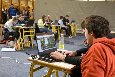 računalniško tekmovanje OŠ Jela Janežiča Škofja loka / Foto: Tina Dokl