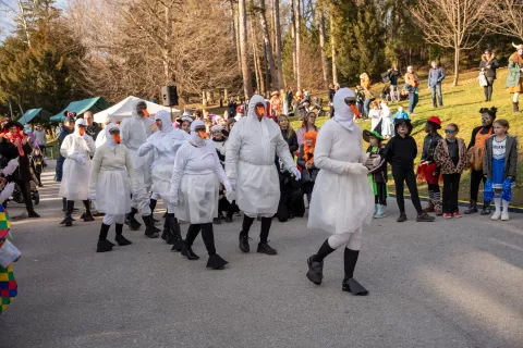 V nedeljo je na Bledu potekal pustni karneval Blejskih legend. / Foto: Turizem Bled