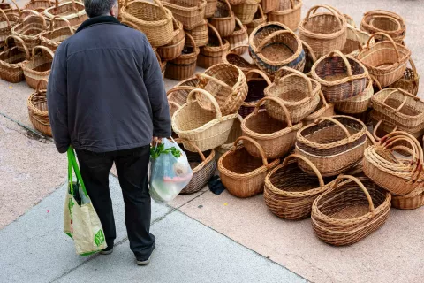 pletene košare / Foto: Nik Bertoncelj
