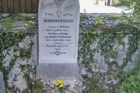 Grob Marijane Paulin v Podbrezjah / Foto: Arhiv Avtorice