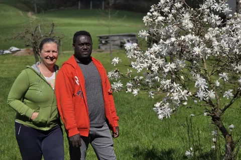 Jerard Majella se je na življenje v Tuhinjski dolini dobro privadil. / Foto: Špela Šimenc