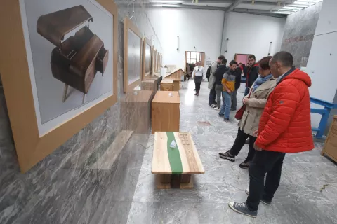 razstava srednja lesarska šola in srednja strojna šola teden obrti in podjetništva Sokolski dom Škofja Loka / Foto: Gorazd Kavčič