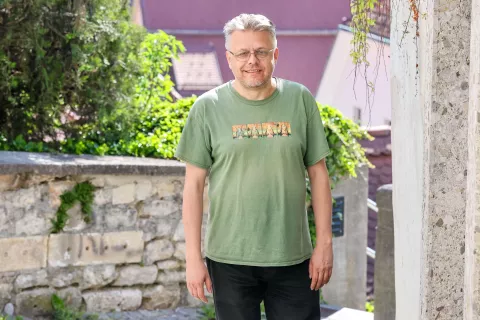 Matjaž Bertoncelj stripar, računalniški programer / Foto: Tina Dokl
