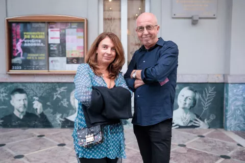 Nuša Ekar z možem, režiserjem Božem Grljem / Foto: arhiv PGK/Mediaspeed