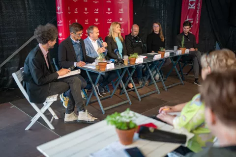 Tiskovna konferenca - Prešerno poletje 2025 v Kranju / Foto: Primož Pičulin