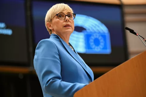 Predsednica republike Nataša Pirc Musar, Evropski parlament v Bruslju / Foto: Evropski Parlament