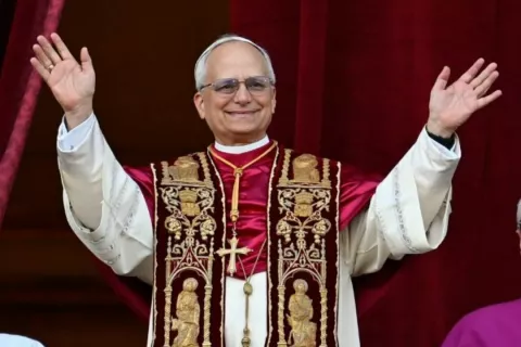 Vatikan.Kardinal Robert Francis Prevost, ki je postal papez Leon XIV. / Foto: Vatican News/sta