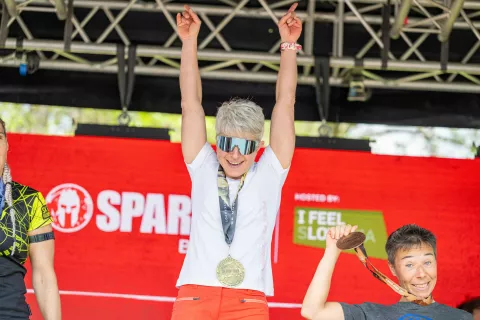 Gorenjka Valerija Mrak spada med najboljše Slovenke tudi na tekmovanju Spartan Race, zanimivi preizkušnji, ki združuje tek in ovire. / Foto: Nik Bertoncelj