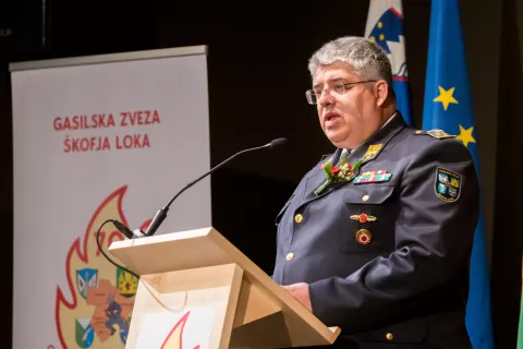 Predsednik Gasilske zveze Škofja Loka Janez Tratnik / Foto: Primož Pičulin