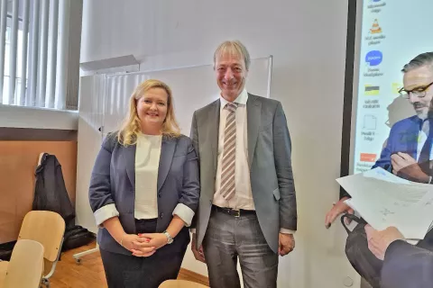 Dr. Vasilka Sancin in mag. Rudi Vouk / Foto: Jože Košnjek