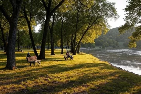 Oddanih je bilo skoraj dvesto predlogov, med katerimi je tudi ureditev prostora ob reki Sori s klopcami in drevesi. / Foto: arhiv Občine Medvode