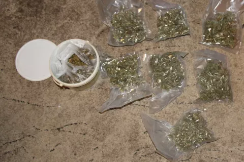 Radovljiški policisti so v hišni preiskavi zasegli prepovedano drogo. / Foto: Arhiv Pu Kranj