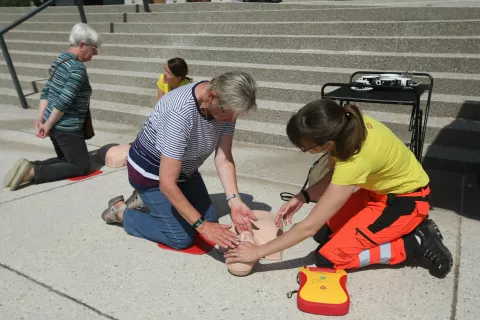 prireditev "Dan zdravja" Vurnikov trg Radovljica / Foto: Gorazd Kavčič