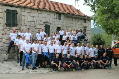 zaključna fotografija udeležencev v Škopljancih / Foto: Alenka Brun