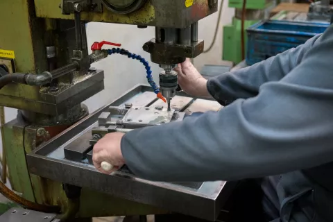 Novinarska konferenca - invalidsko podjetje CSS iz Škofje Loke, proizvodni obrat / Foto: Primož Pičulin