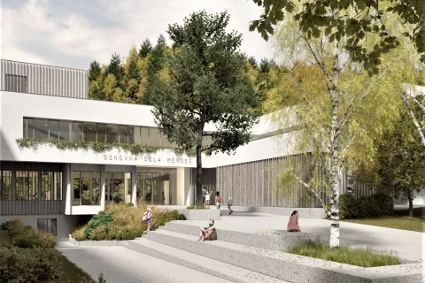 V preurejen šolski objekt, prikazan na sliki, naj bi učenci vstopili jeseni. / Foto: Občina Mengeš