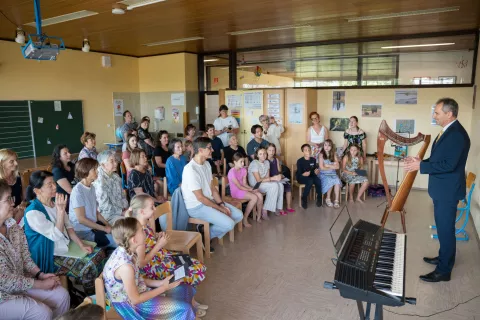 Japonska razstava na OŠ Matije Čopa Kranj / Foto: Primož Pičulin