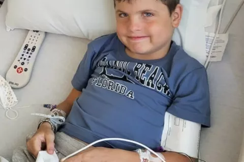 Matic se po vnosu zdravila Elevidys počuti dobro. / Foto: Društvo Viljem Julijan