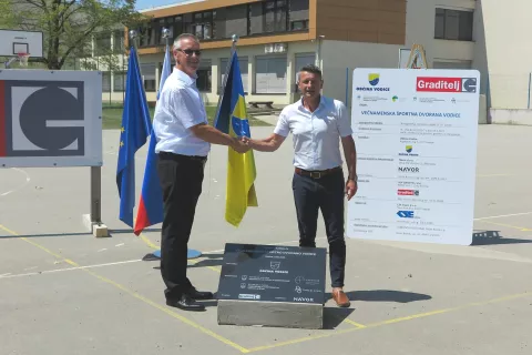 Vodice, temeljni kamen, Bojan Zorman, Aco Franc Šuštar / Foto: Ana Jagodic Dolžan