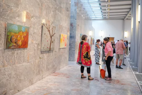 razstava del 24 kolonije Iveta Šubica 4000 Sokolski dom Škofja loka / Foto: Tina Dokl