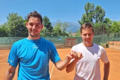 Mark Goljar Andrejič in Boštjan Repanšek sta v igri dvojic Kamničanom priigrala odločilno tretjo točko. / Foto: Arhiv Tekmovanja