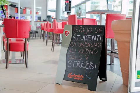Med počitnicami so dijaki in študenti zaželena delovna sila tudi v gostinstvu in turizmu. / Foto: Tina Dokl