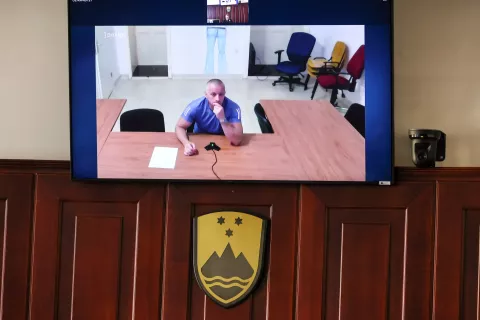 ponovno sojenje Emir Bajrektarević zaradi kaznivo dejanje poskus uboja, sodišče Kranj / Foto: Tina Dokl