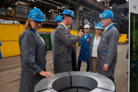 SIJ Acroni, obisk ministra Kumra in generalne direktorice GZS / Foto: Arhiv Gzs