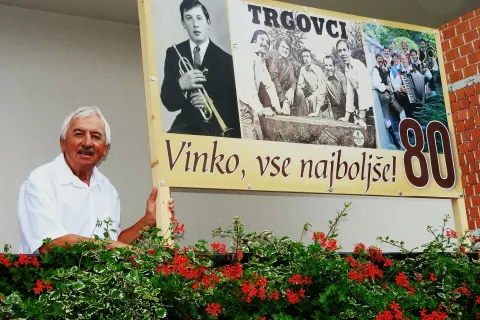Vinko Janežič, vodja Trgovcev je praznoval 80. rojstni dan / Foto: Janez Kuhar
