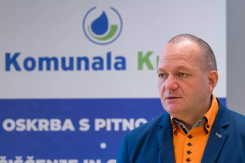Novinarska konferenca javnegapodjetja Komunala Kranj d.o.o., direktor Matjaž Berčon / Foto: Primož Pičulin