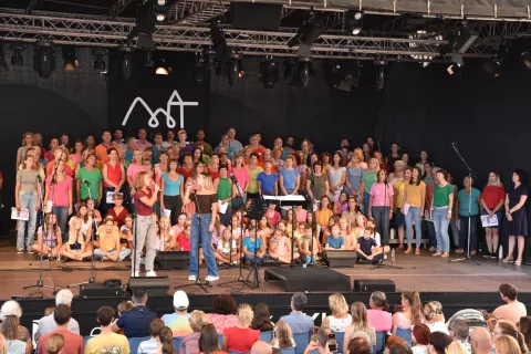 Na poletnih vokalnih delavnicah je zmeraj živahno / Foto: Arhiv Kpz Mysterium