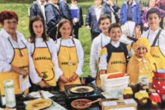 Mladi Prgarji na Blejski promenadi / Foto: Arhiv Avtorice