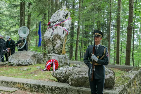 Tradicionalna spominska slovesnost bo to nedeljo. / Foto: Tina Dokl, arhiv Gorenjskega glasa