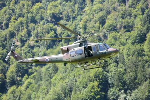 vojaški tabor študenti dijaki vojska vojak helikopter strelišče Mačkovec vojašnica Bohinjska Bela / Foto: Tina Dokl