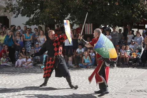 V nedeljo bo v starem mestnem jedru Radovljice že 30. Srečanje mest na Venerini poti. / Foto: Gorazd Kavčič, arhiv Gorenjskega glasa