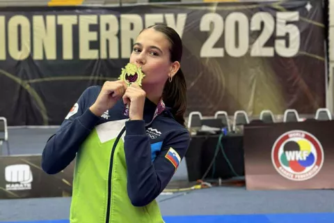 Lia Krvina je v Mehiki dosegla nov velik uspeh. / Foto: Arhiv Karate Zveze Slovenije