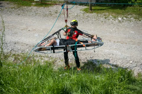 Skupna novinarska konferenca ob začetku poletne planinske sezone - Gorska reševalna zveza Slovenije, Uprava Republike Slovenije za zaščito in reševanje, Slovenska vojska in Policija Slovenije. / Foto: Primož Pičulin